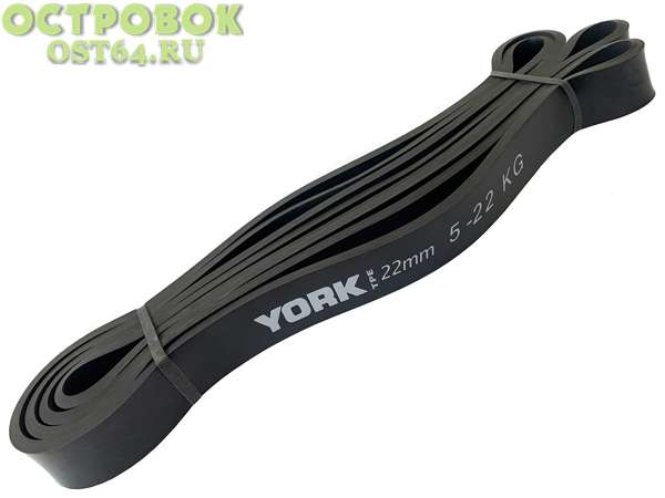 Эспандер Резиновая петля York TPR Crossfit 2080х4.5х22мм, черный, RBT-103-203, B34950