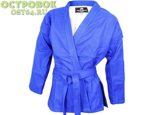 Куртка для самбо BoyBo BSJ120 03/160, синий, 00023551