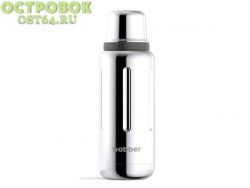 Термос для напитков, вакуумный, бытовой, 1 литр, Flask-1000  Glossy Зеркальный